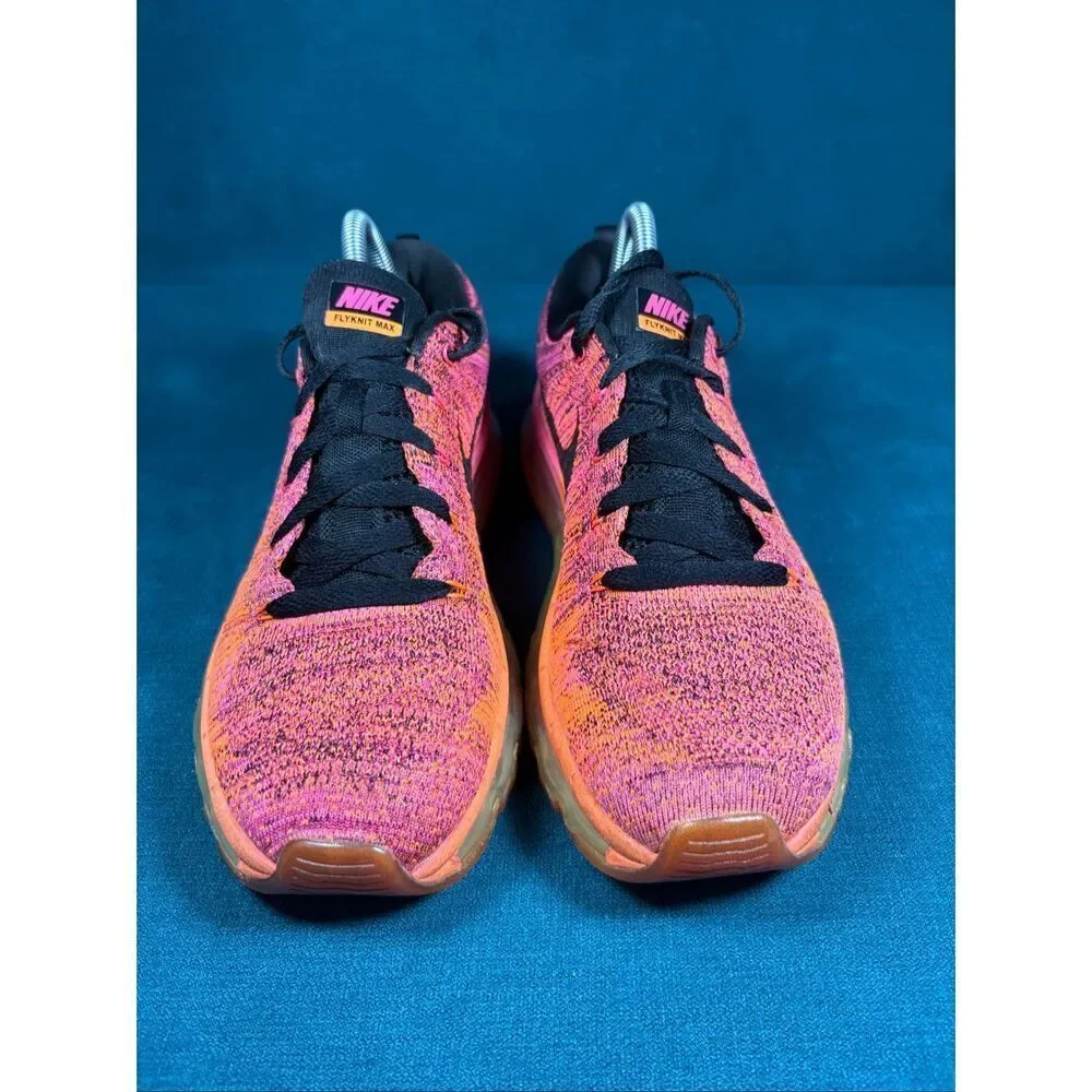 Nike Flyknit Air Max Women’s Size 9 Bright Crimson Pink Orange 620659-800 Runnin